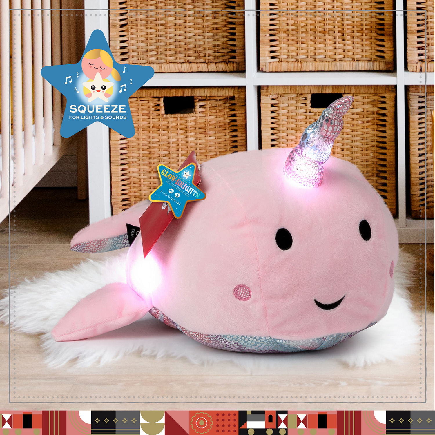 Plush Narwhal With Sound
