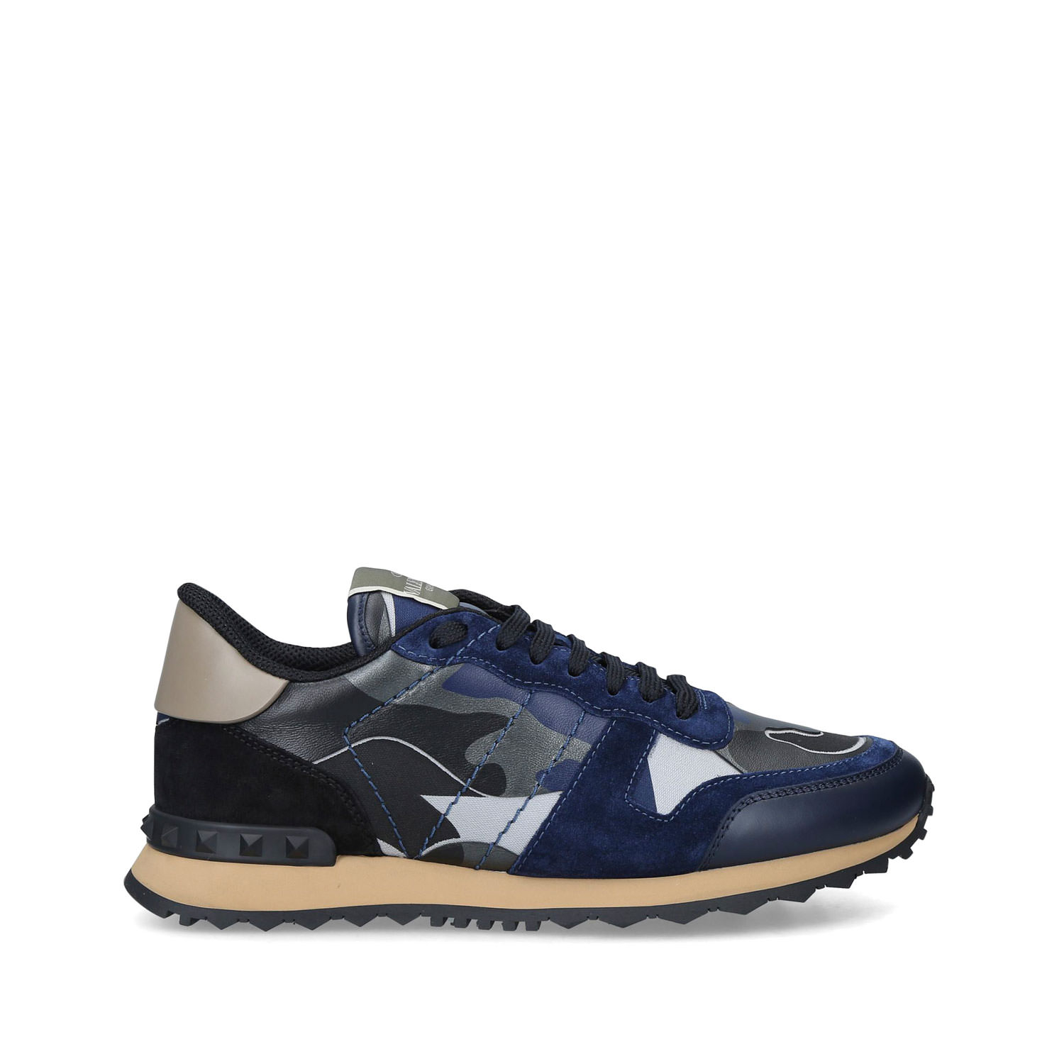 Leather Camouflage Trainers