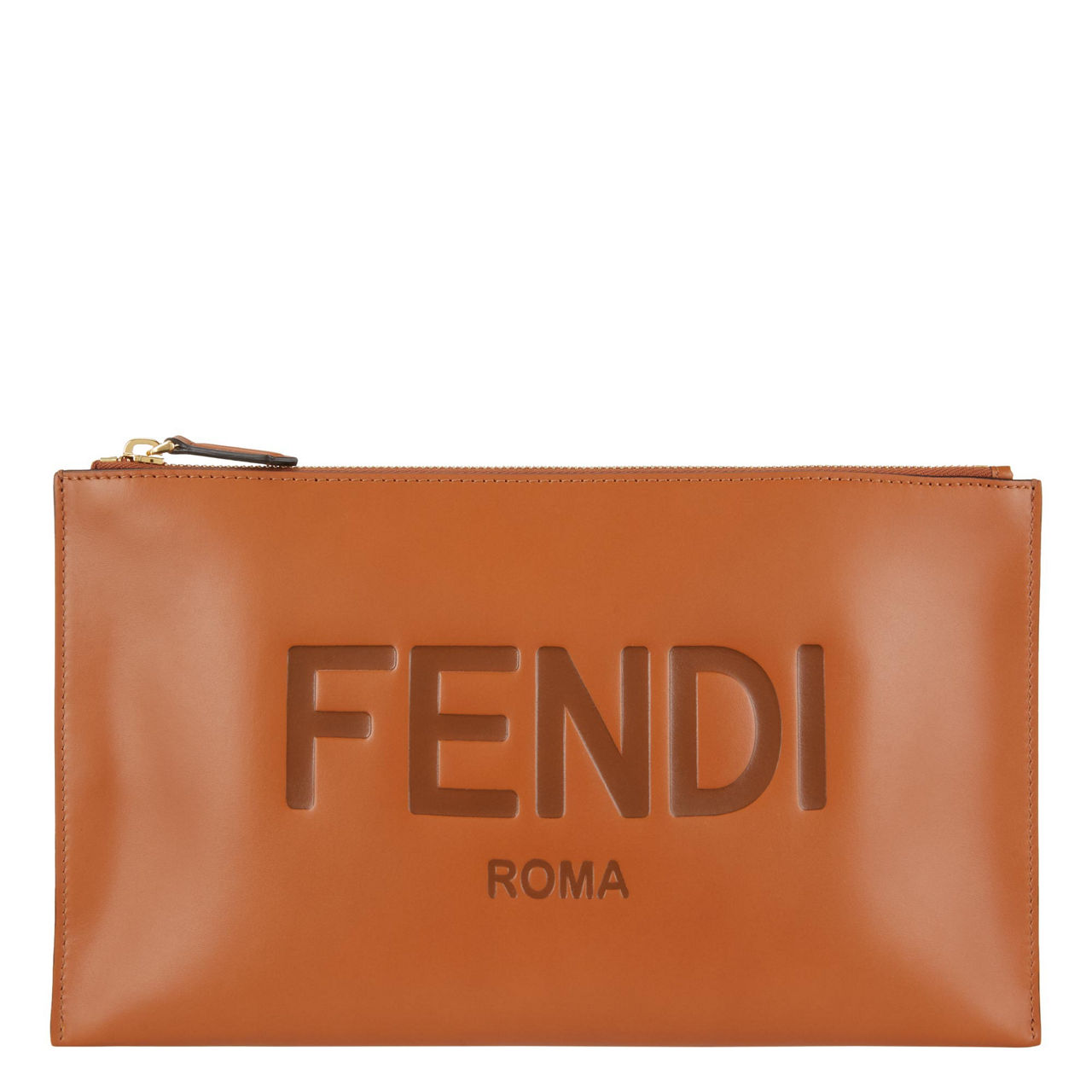 FENDI Leather Logo Pouch