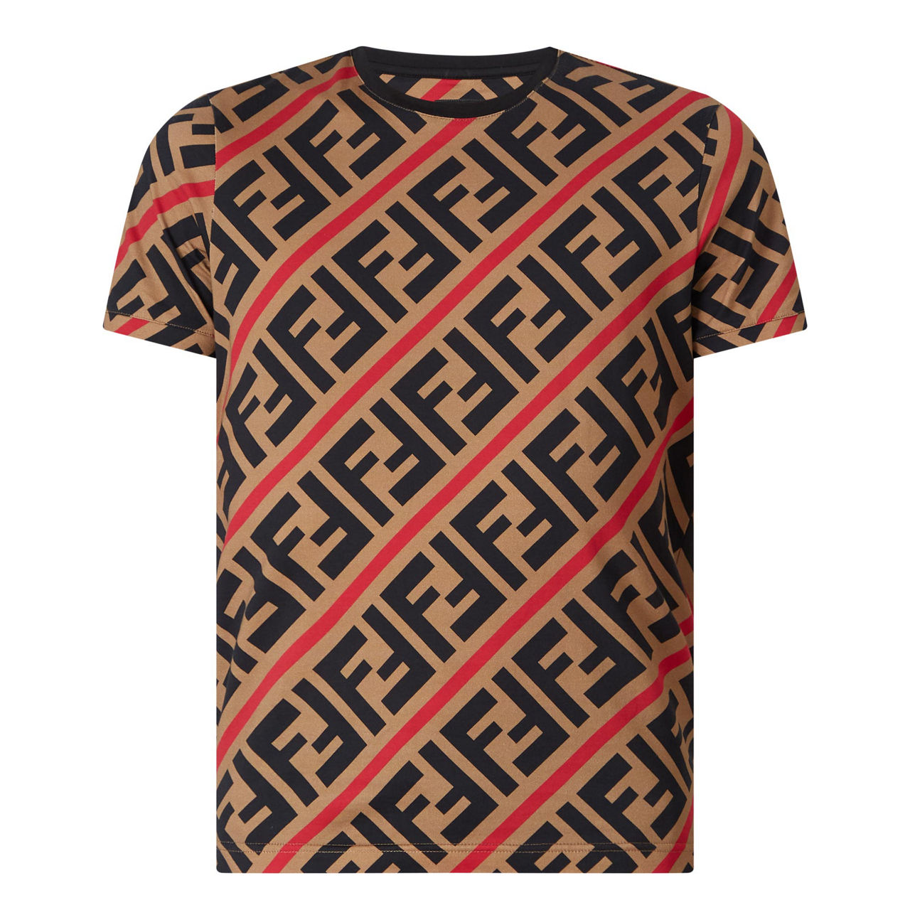 Fendi logo print shirt online