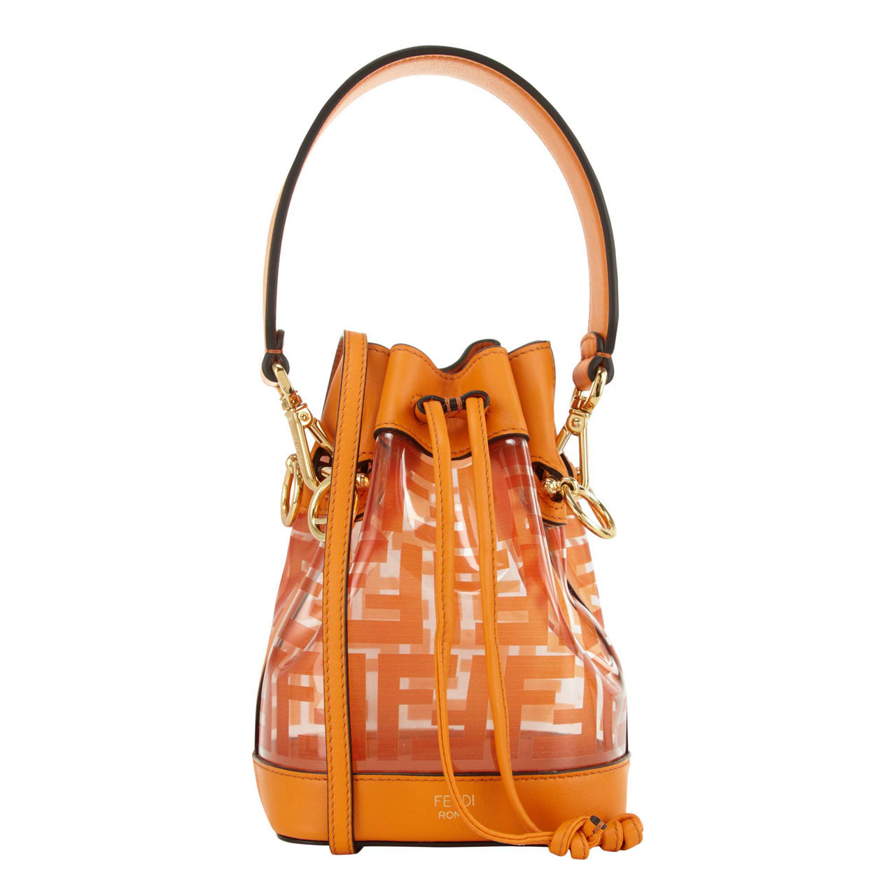 FENDI Transparent Tresor Small Bucket Bag