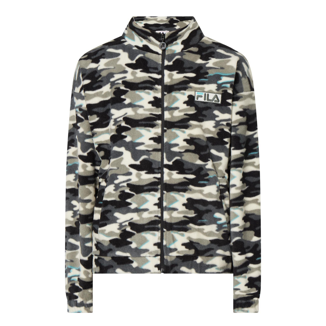 FILA Frantry Camo Sweatshirt 294 TurtledoveBlackTurquoise