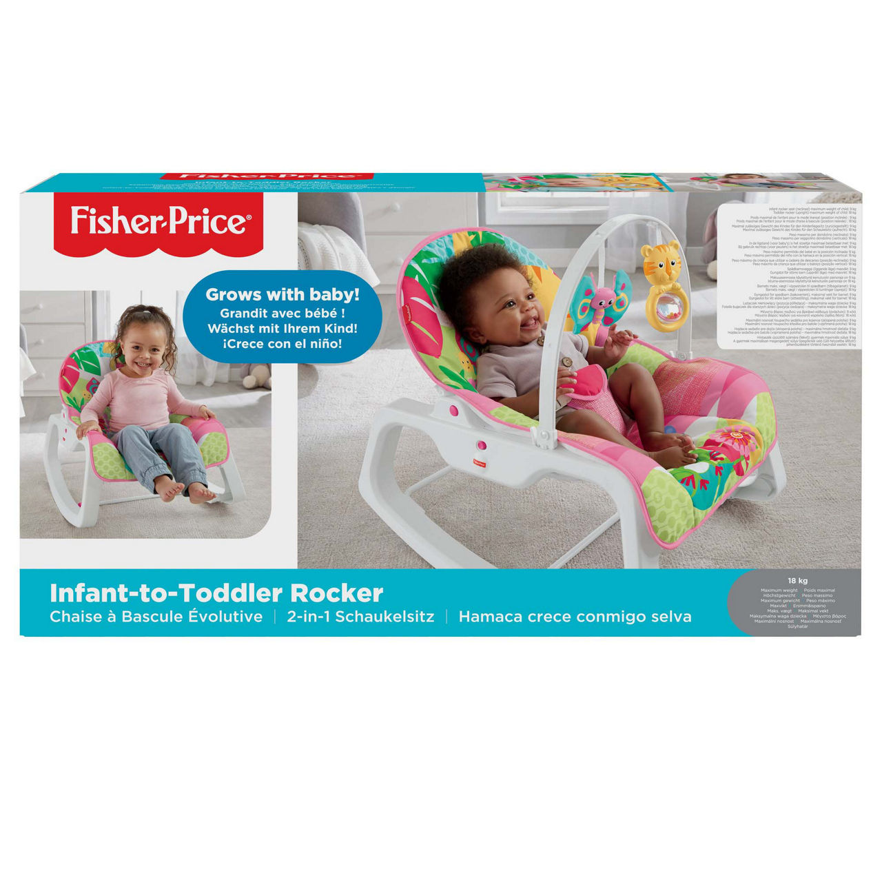 FISHER PRICE Infant To Toddler Rocker Pink