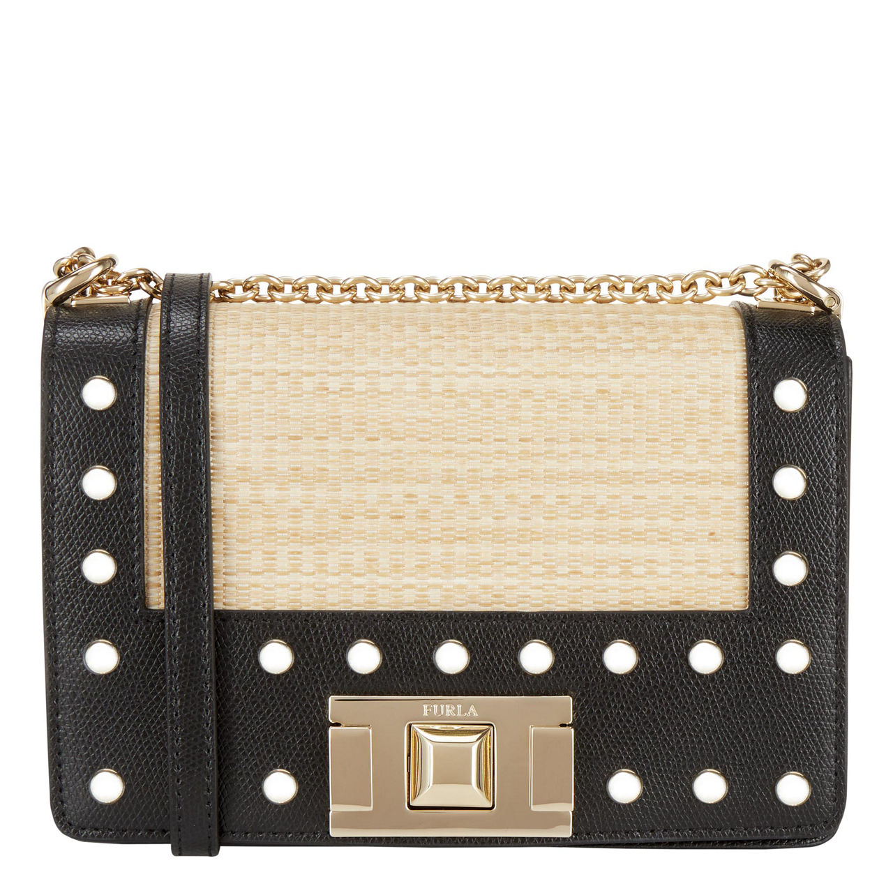 FURLA Mimi Mini Crossbody Bag DESERTO NERO