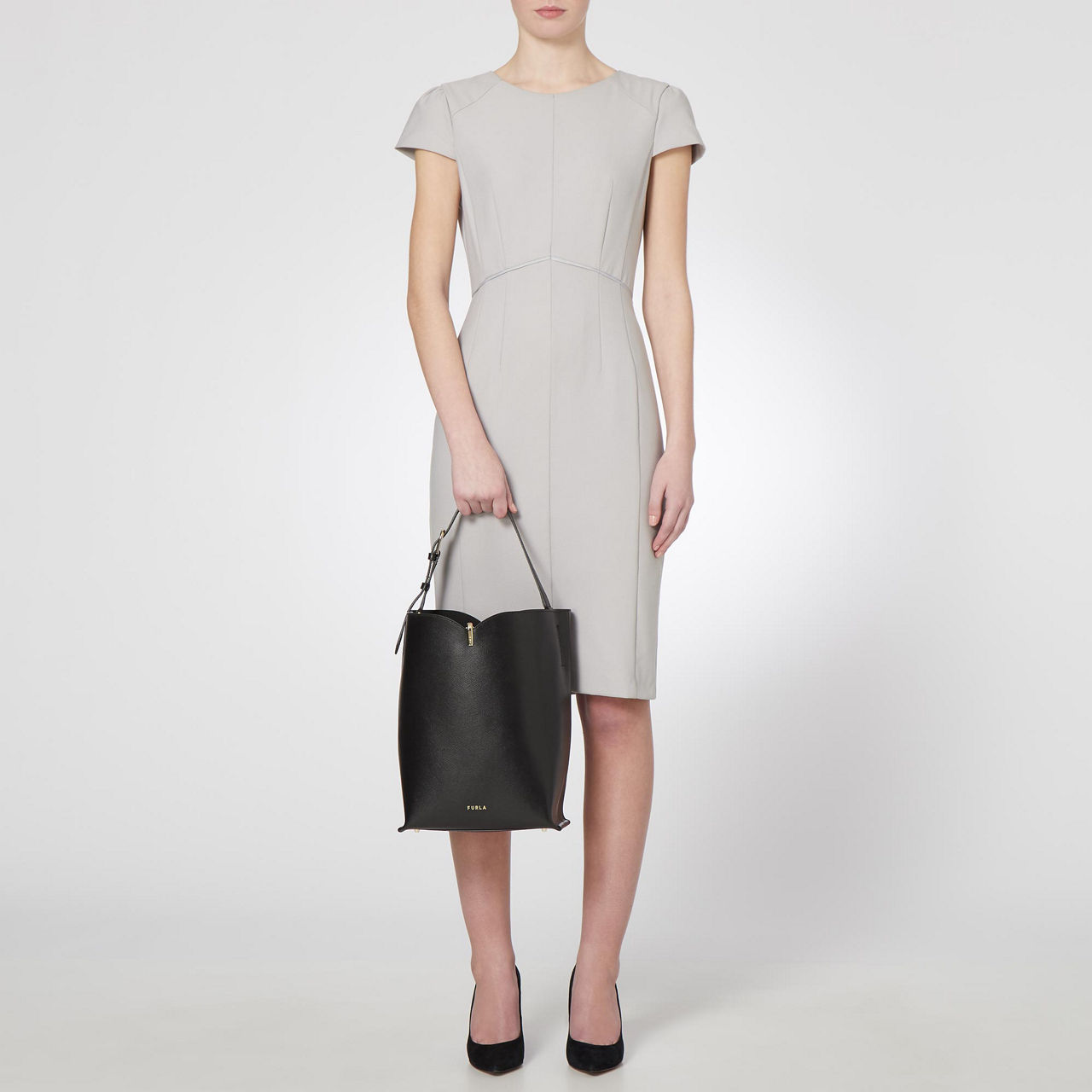 Furla ribbon tote deals