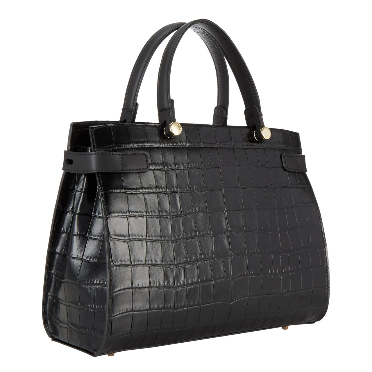 FURLA Lady Croc Effect Tote Bag O6000 NERO