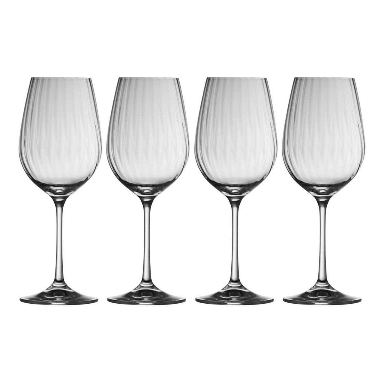 GALWAY CRYSTAL Erne Set of Four Wine Glasses