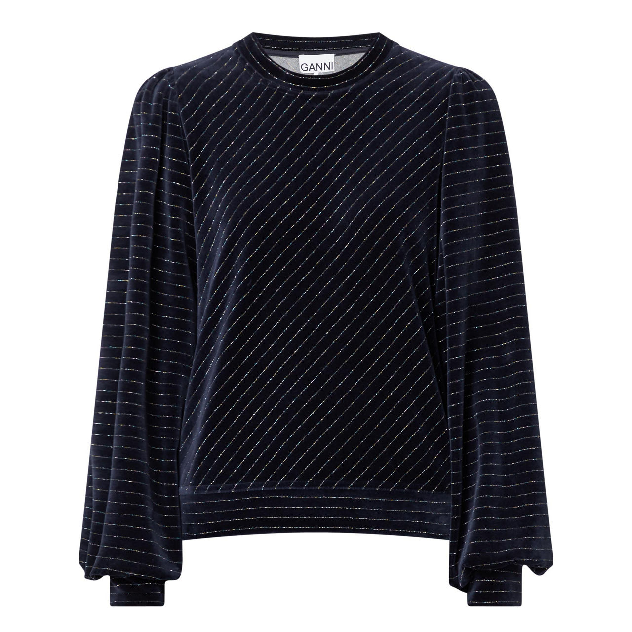 Ganni store velvet sweatshirt