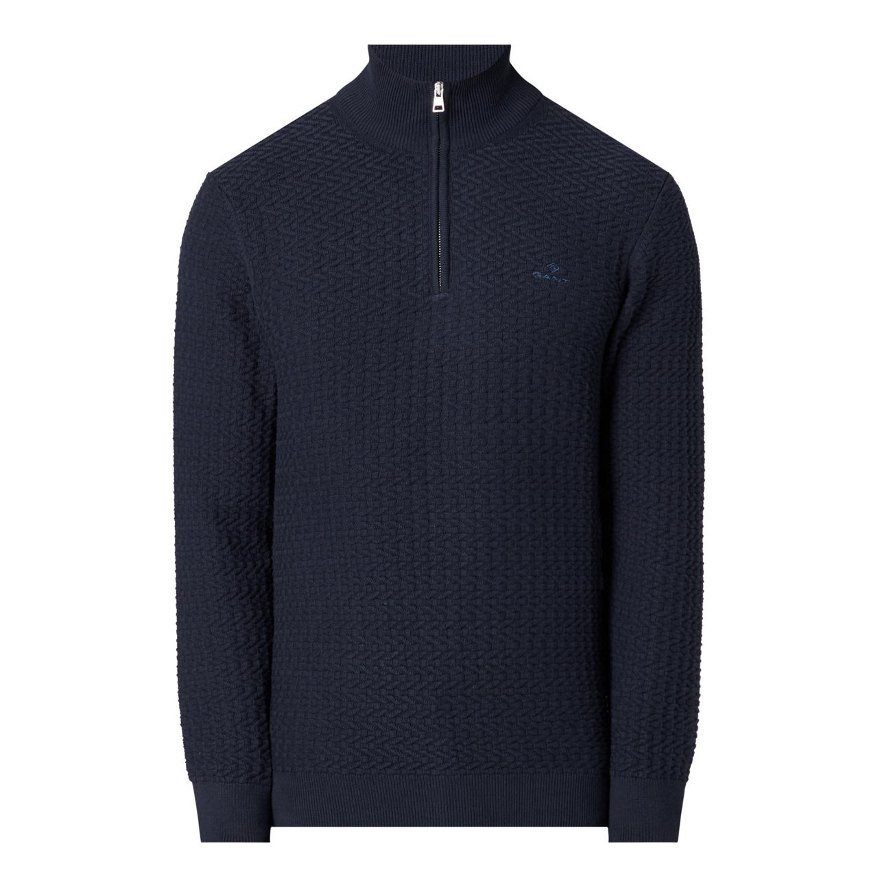 Gant honeycomb half zip sweatshirt clearance