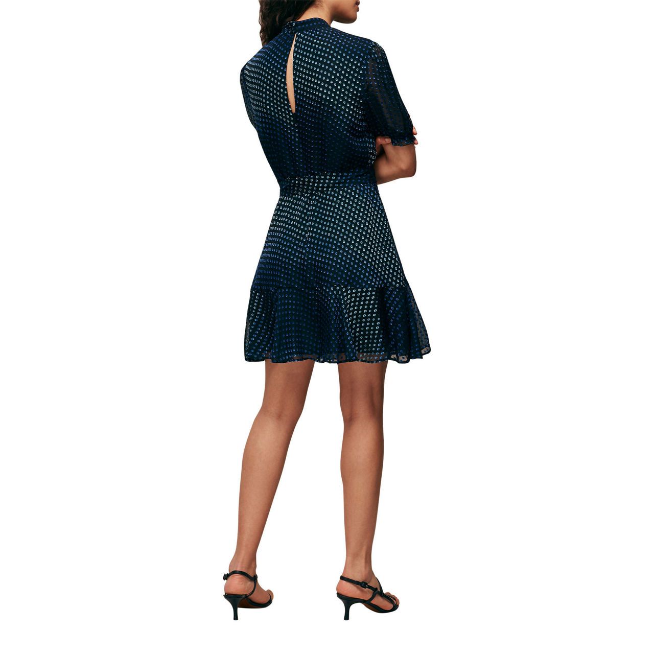 WHISTLES Gianna Ombre Dobby Dress