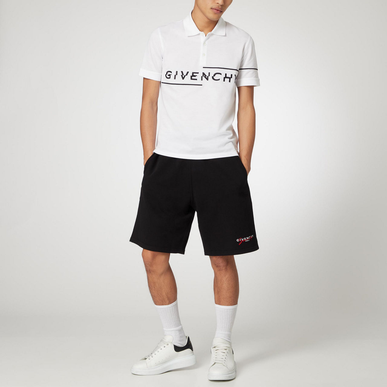 GIVENCHY Speed Logo Polo Shirt White