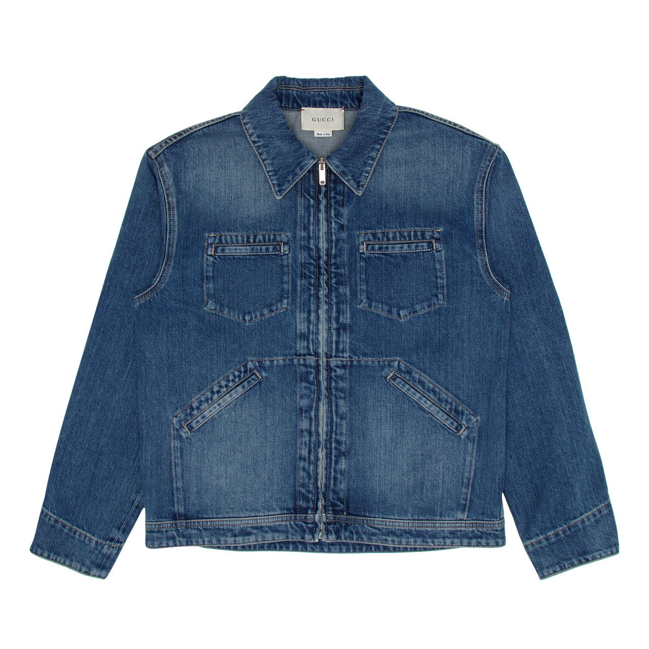 Gucci studded denim on sale jacket