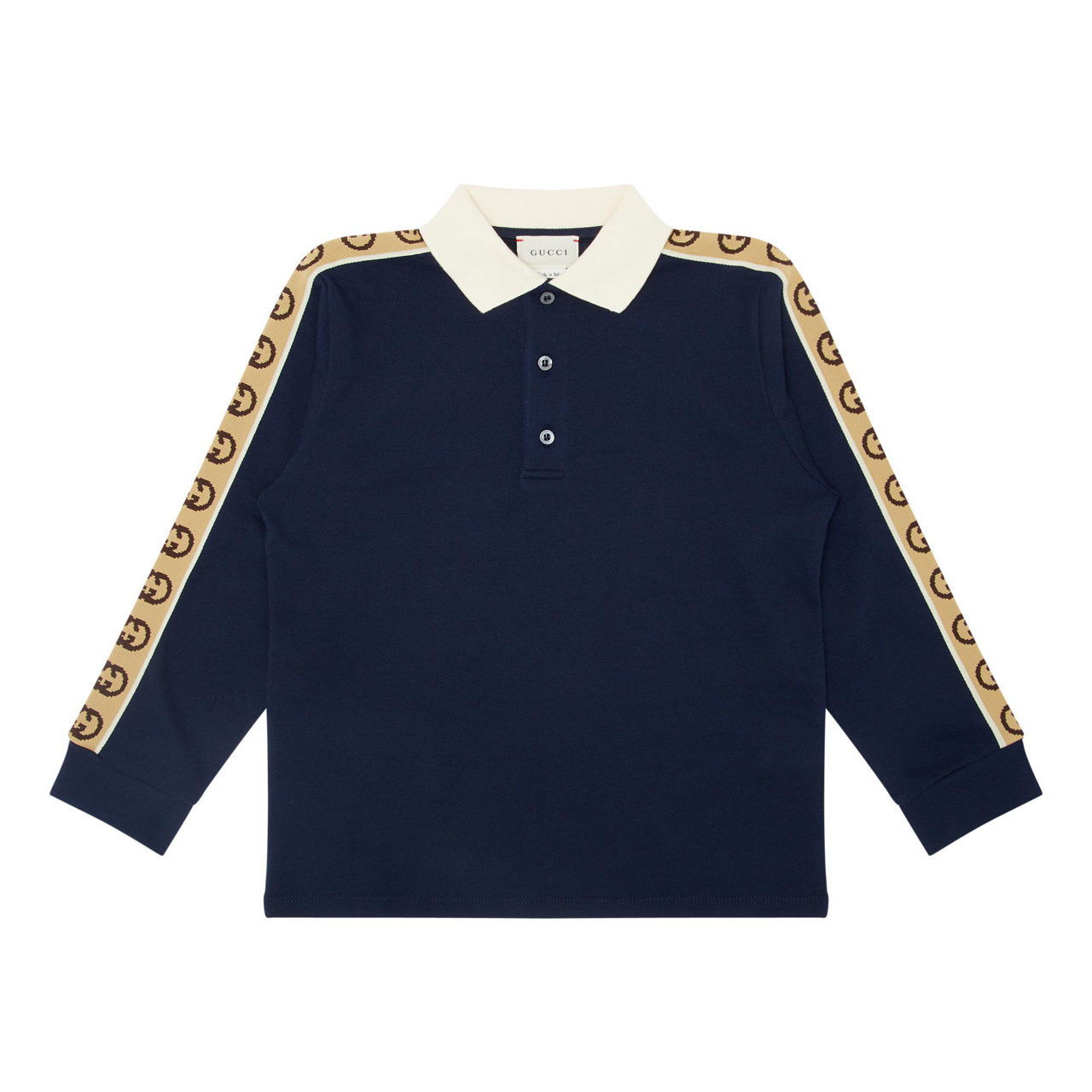 Gucci long hotsell sleeve polo shirt