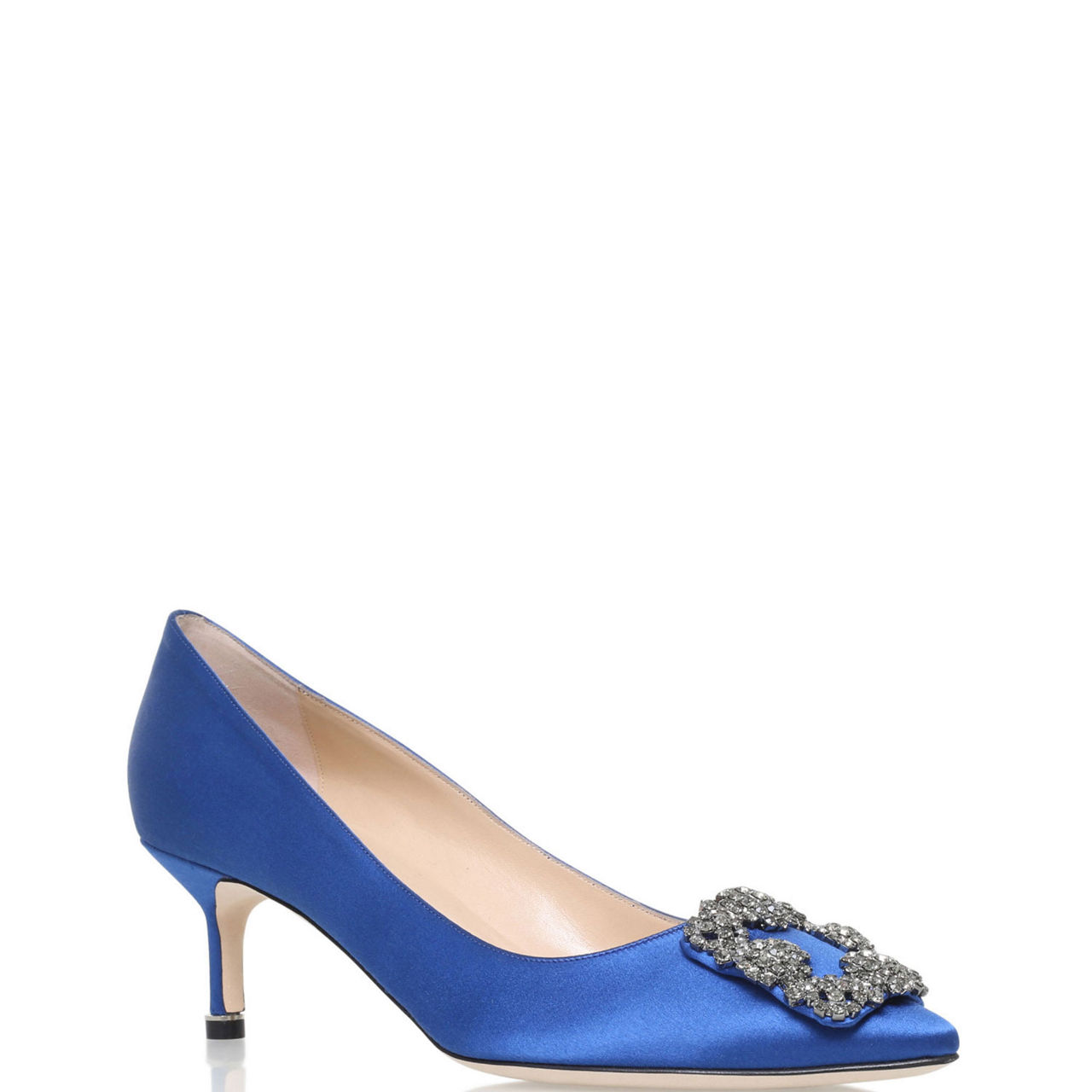 Navy blue best sale manolo blahnik shoes