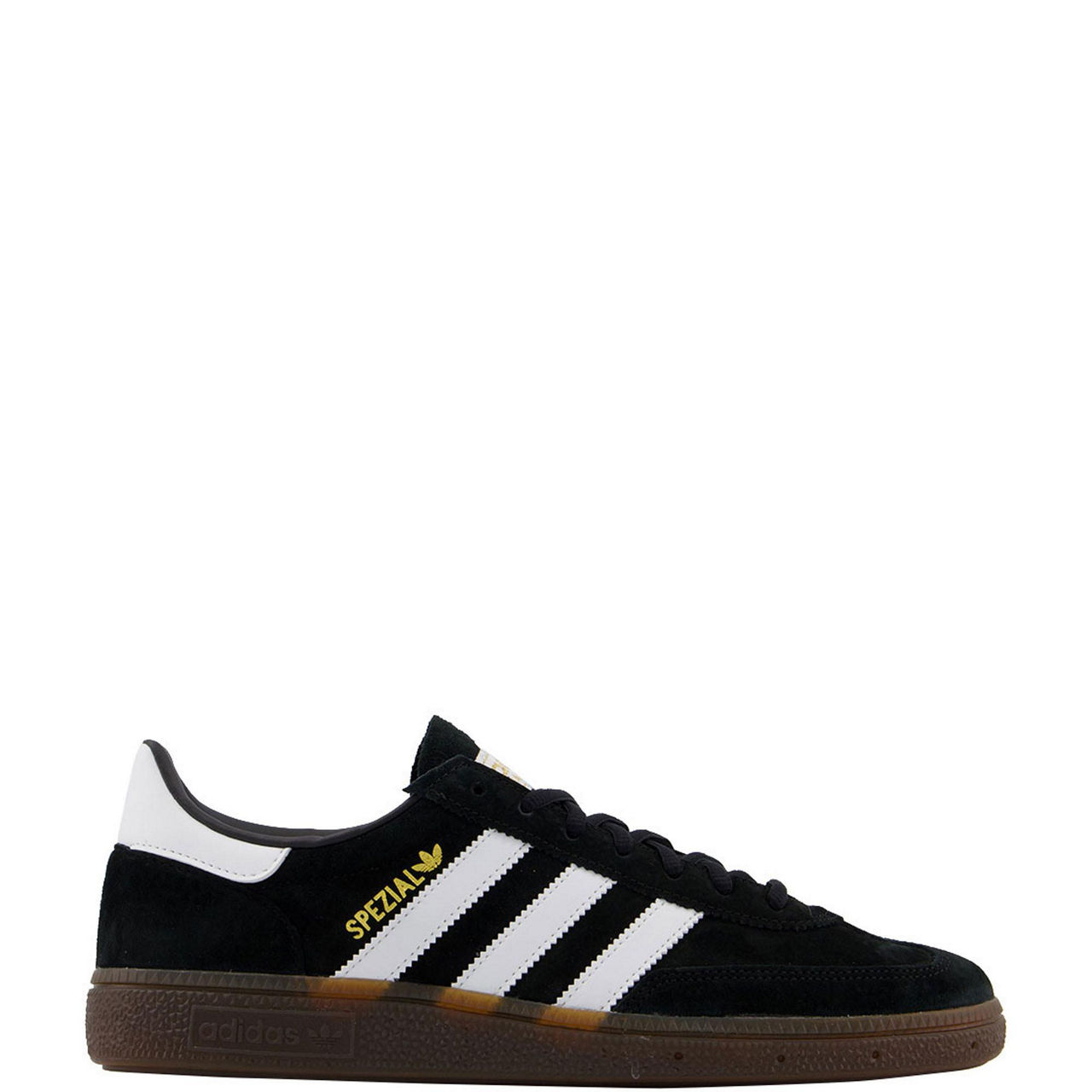 Black adidas 2024 trainers gum sole