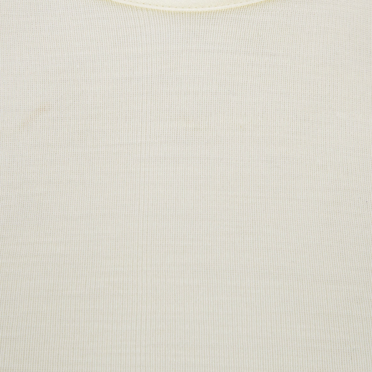 Woolen Silk Long Sleeve Top White