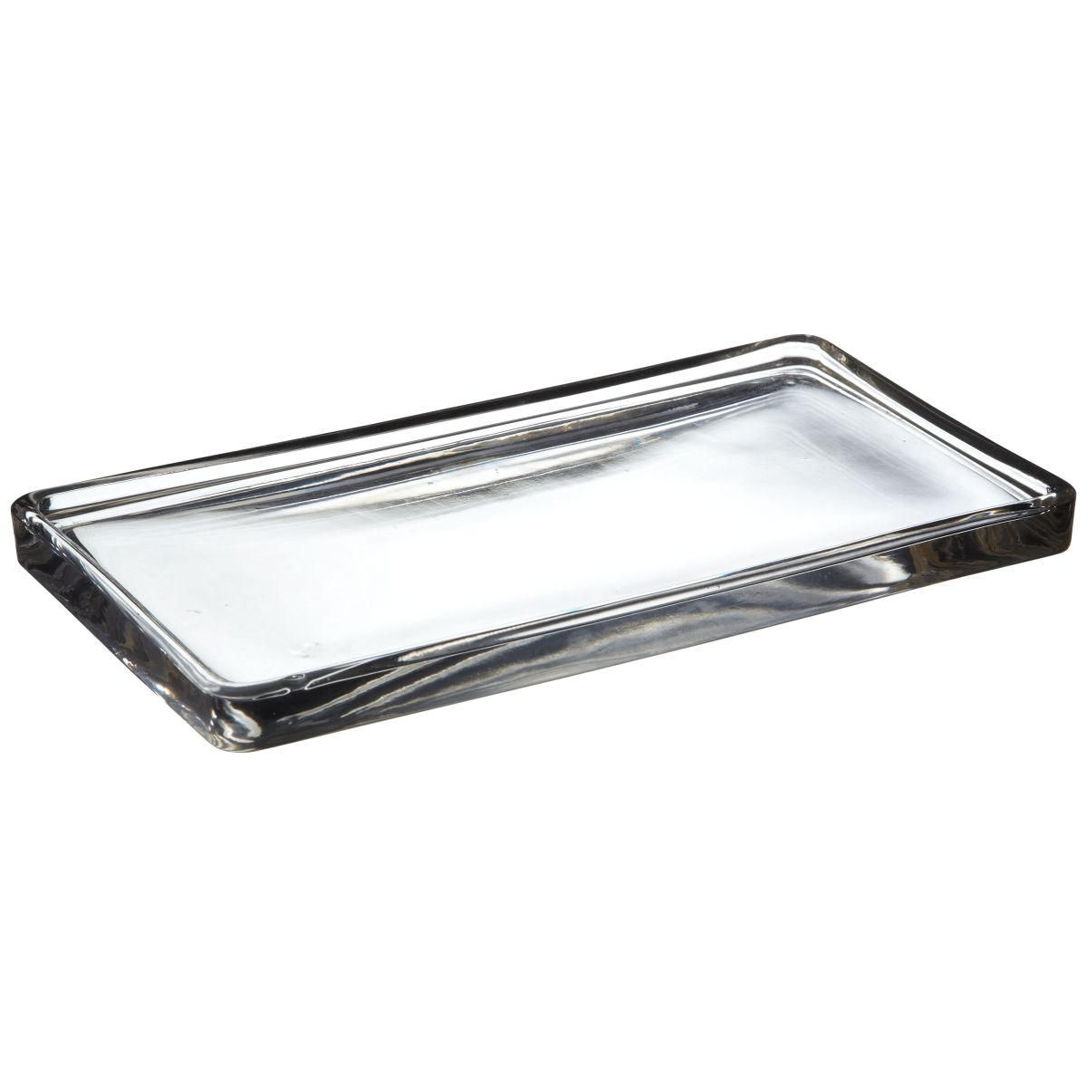 Croft Collection Glass Tray Clear