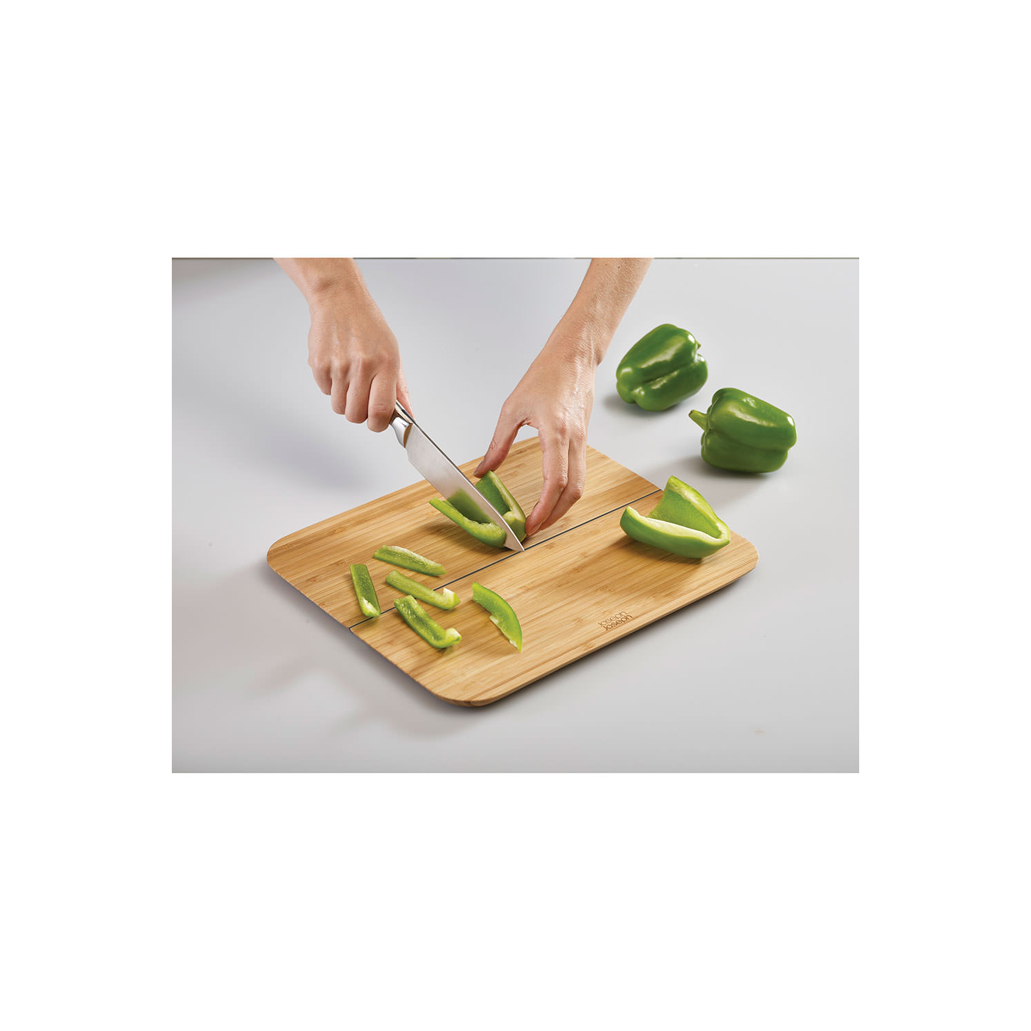 Chop2Pot™ Bamboo Folding Chopping Board Large