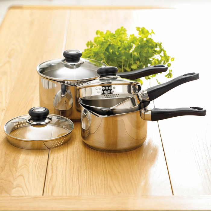Vista 5 Piece Saucepan Set