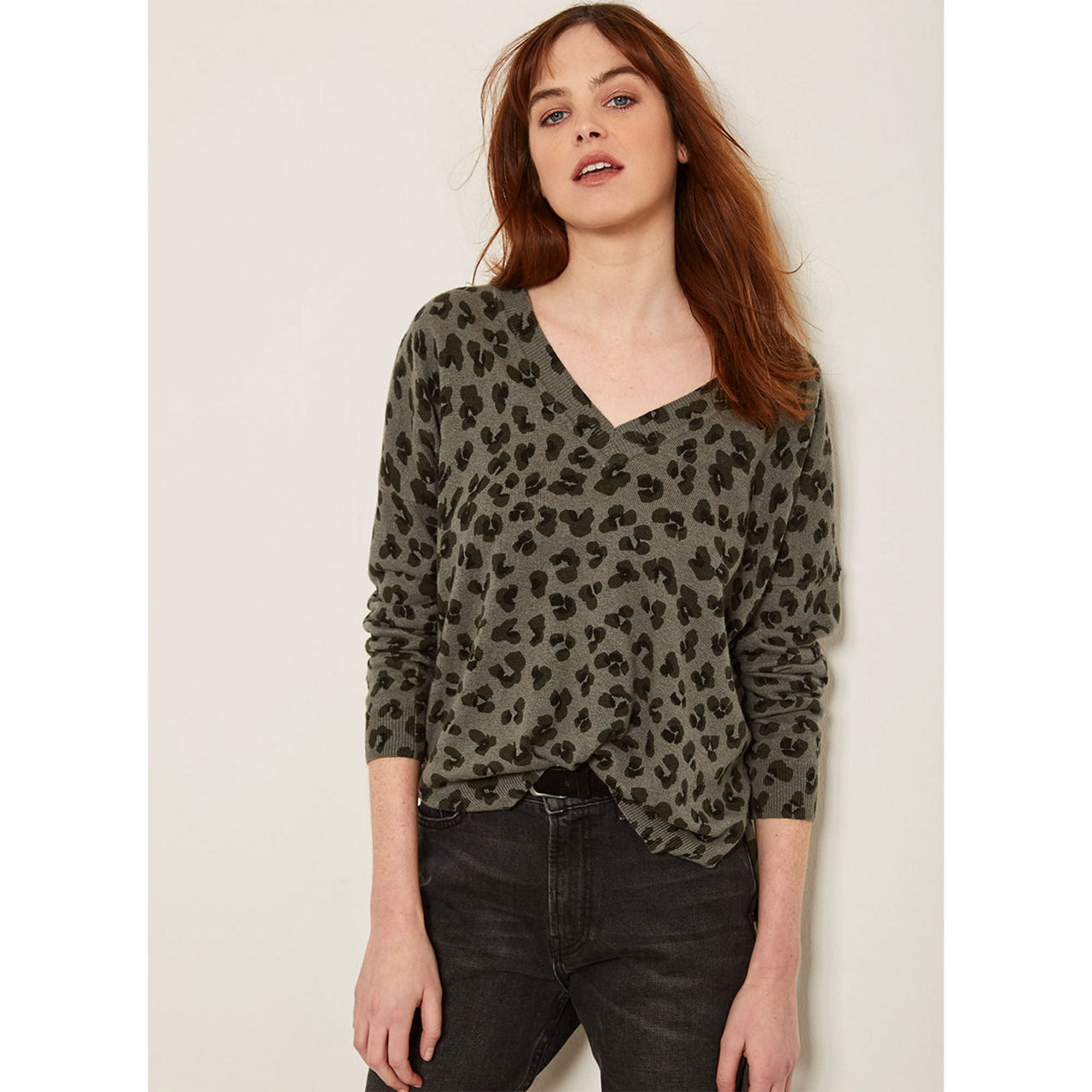 Mint velvet 2025 animal print jumper