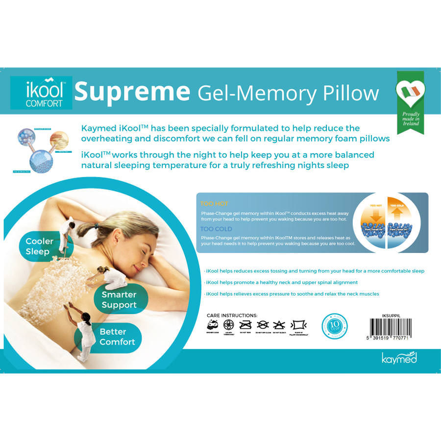 Supreme comfort gel outlet pillow