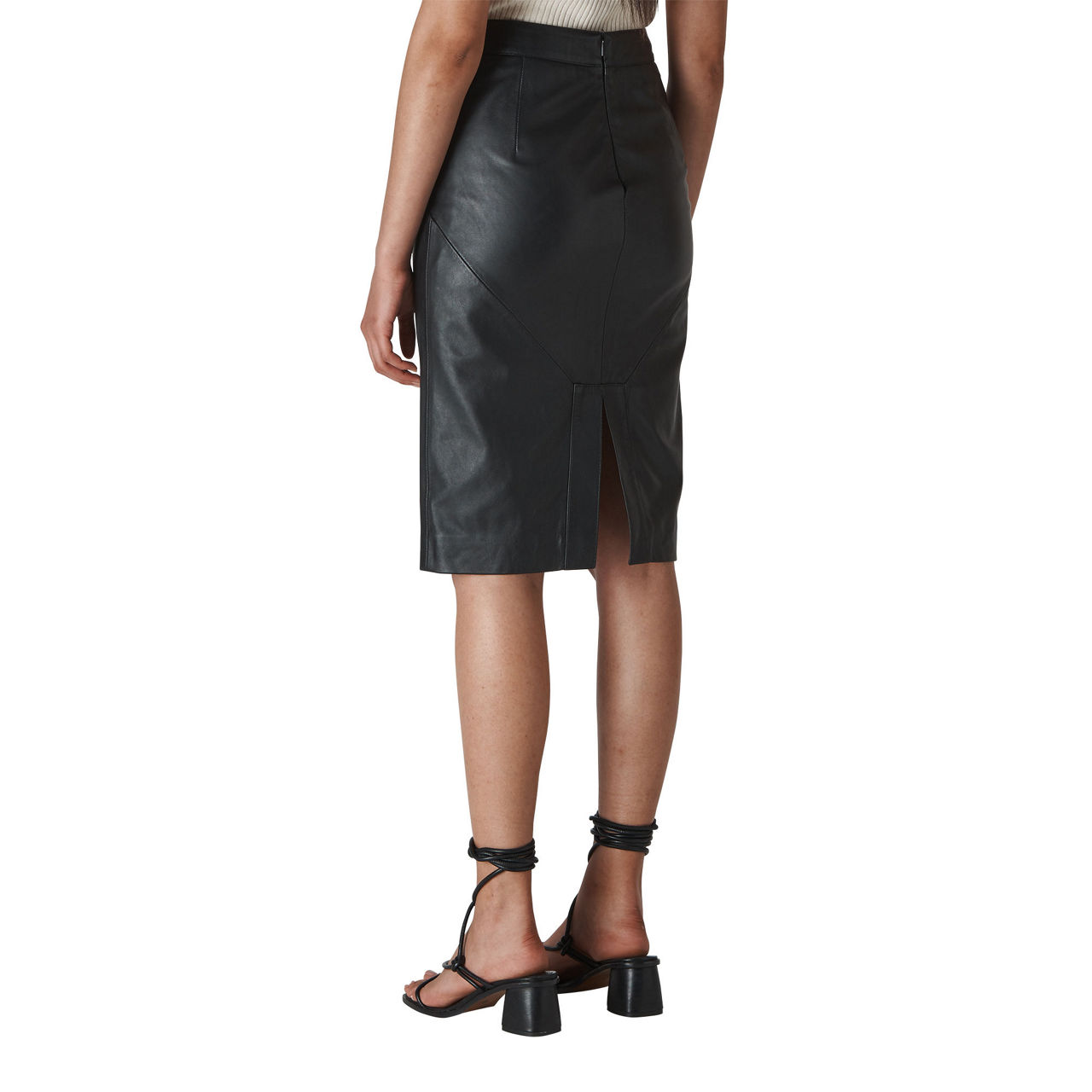 Kel Leather Pencil Skirt