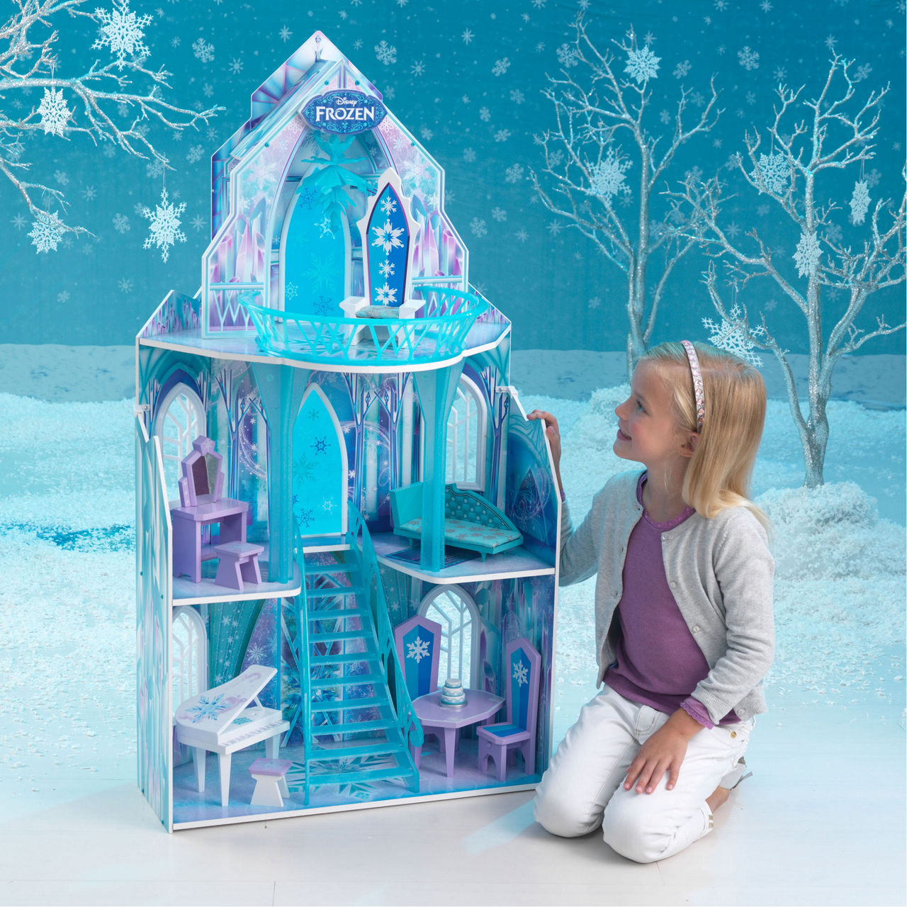 Anna and elsa doll house online