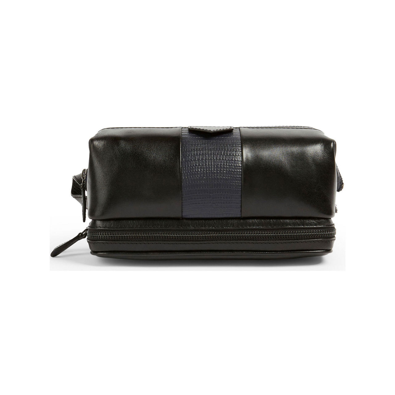 TED BAKER Luxe Leather Wash Bag BLACK