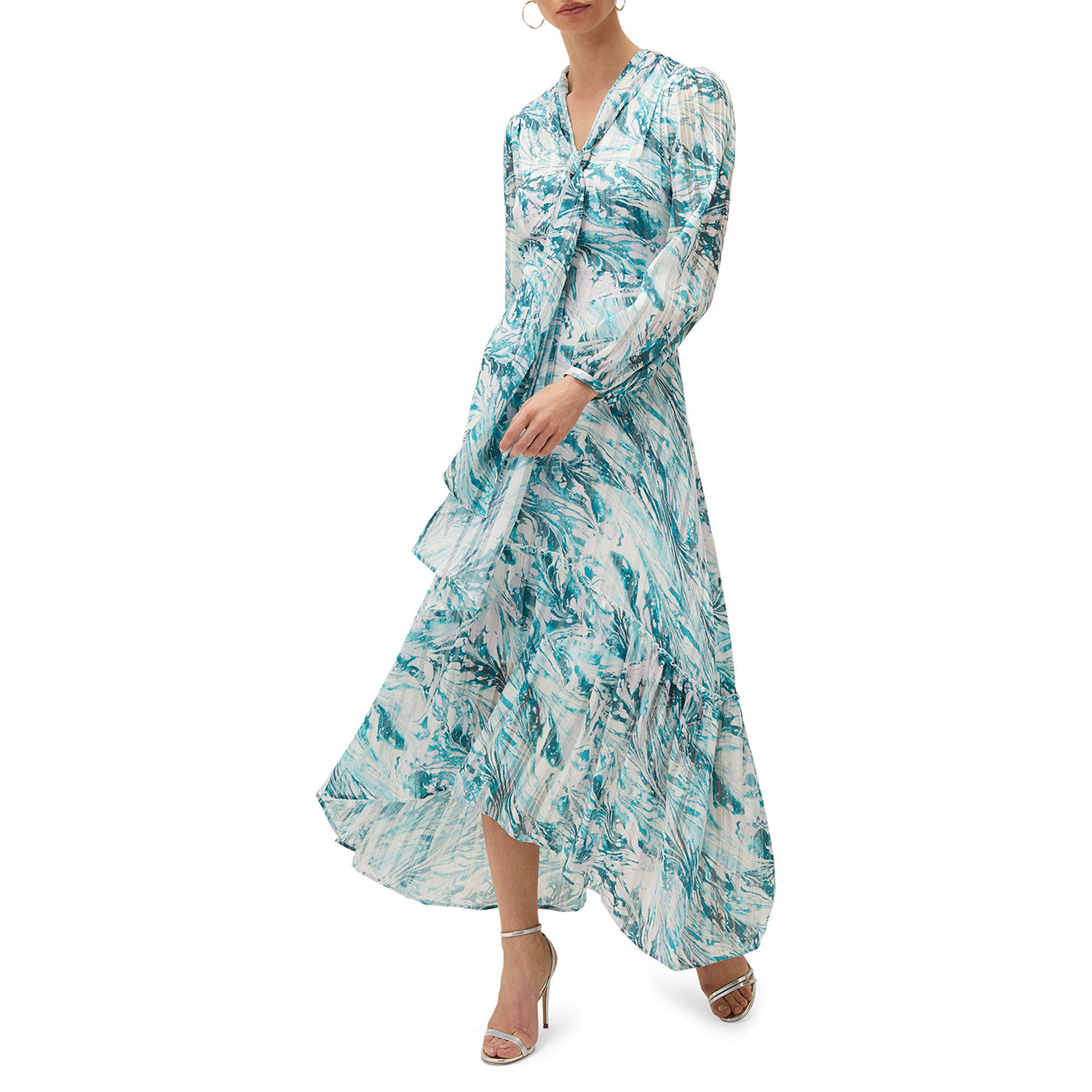 Lauretta Marble Print Maxi Dress