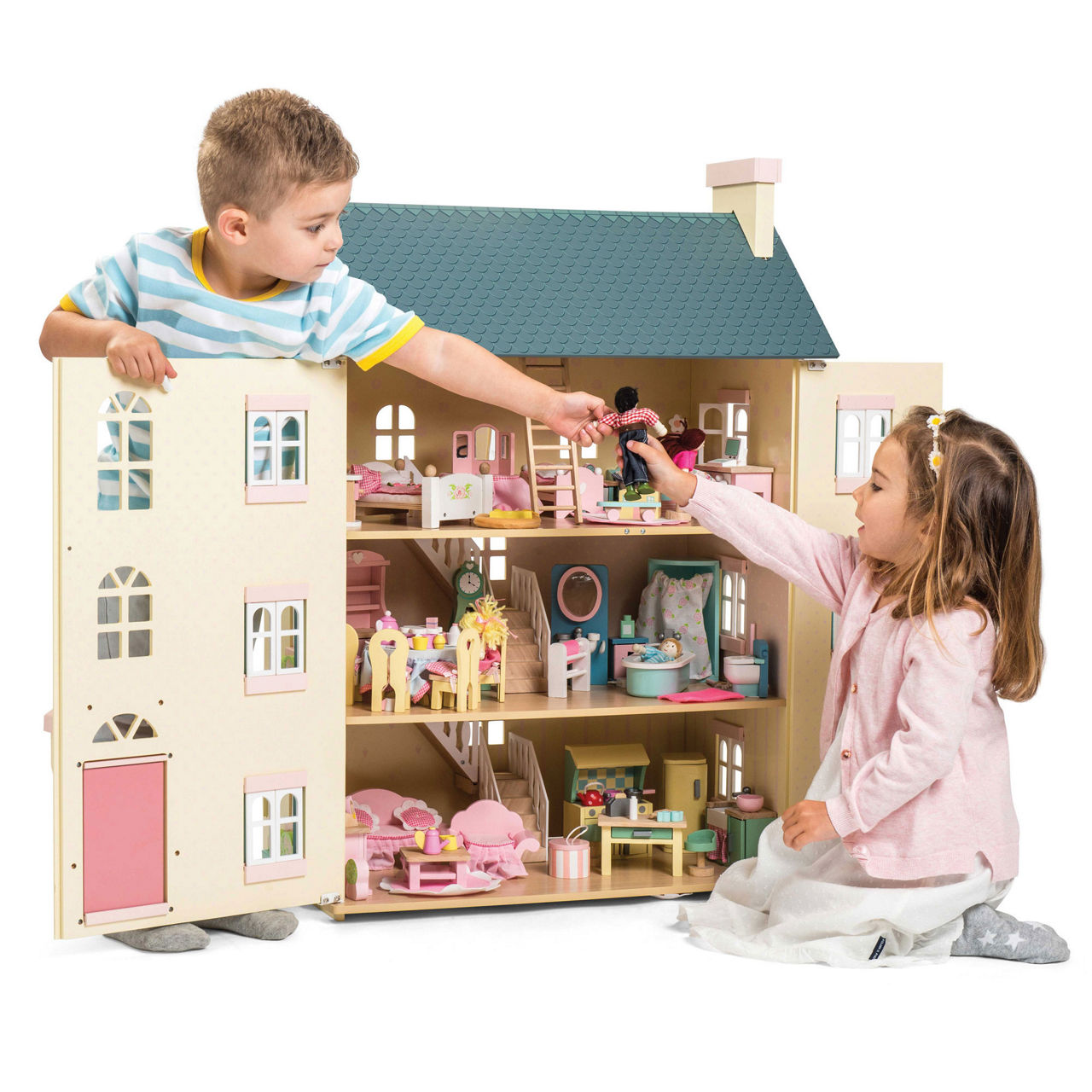 LE TOY VAN Wooden Cherry Tree Hall Doll House