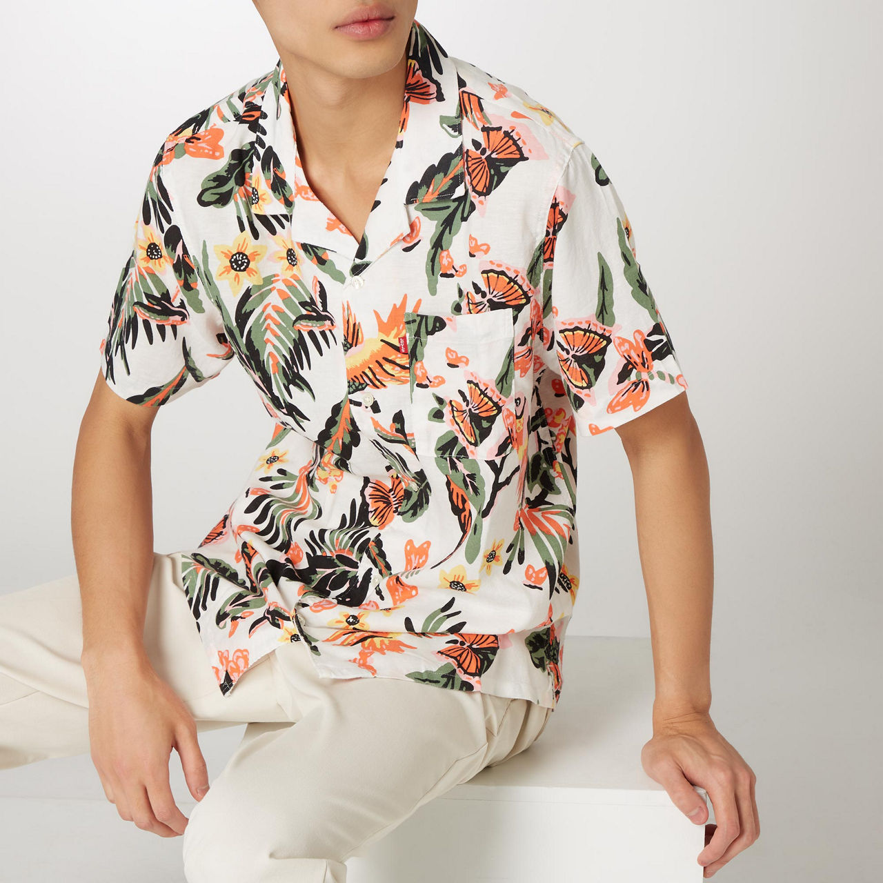Levi's parrot shirt sales