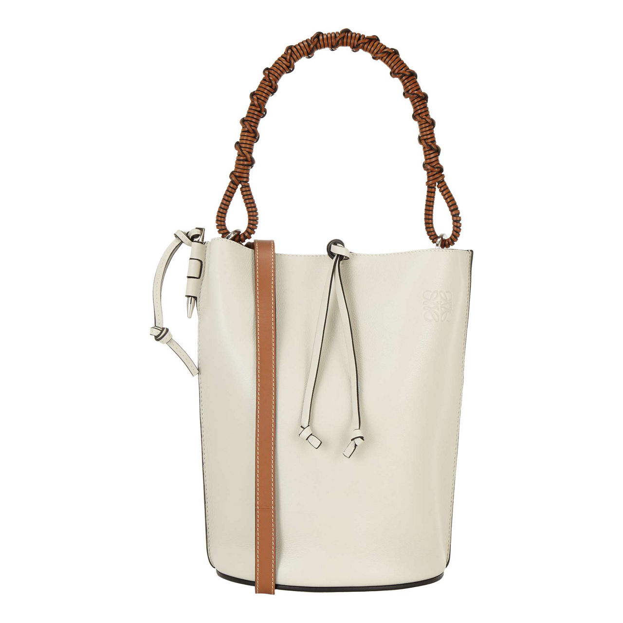 Loewe Gate Bucket Handle Bag In Brown