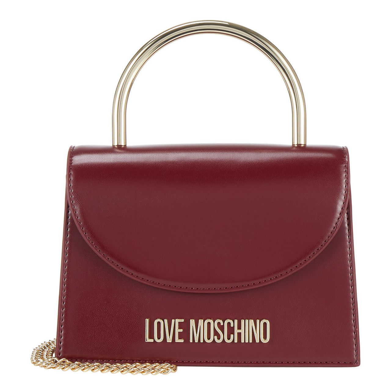 Moschino burgundy bag sale