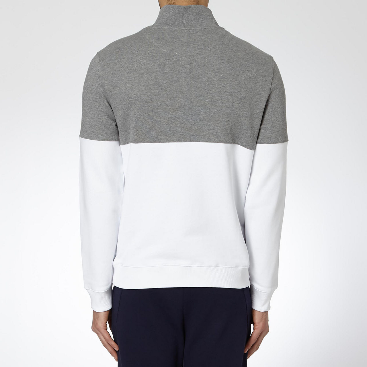 Colour Block Zip Sweatshirt