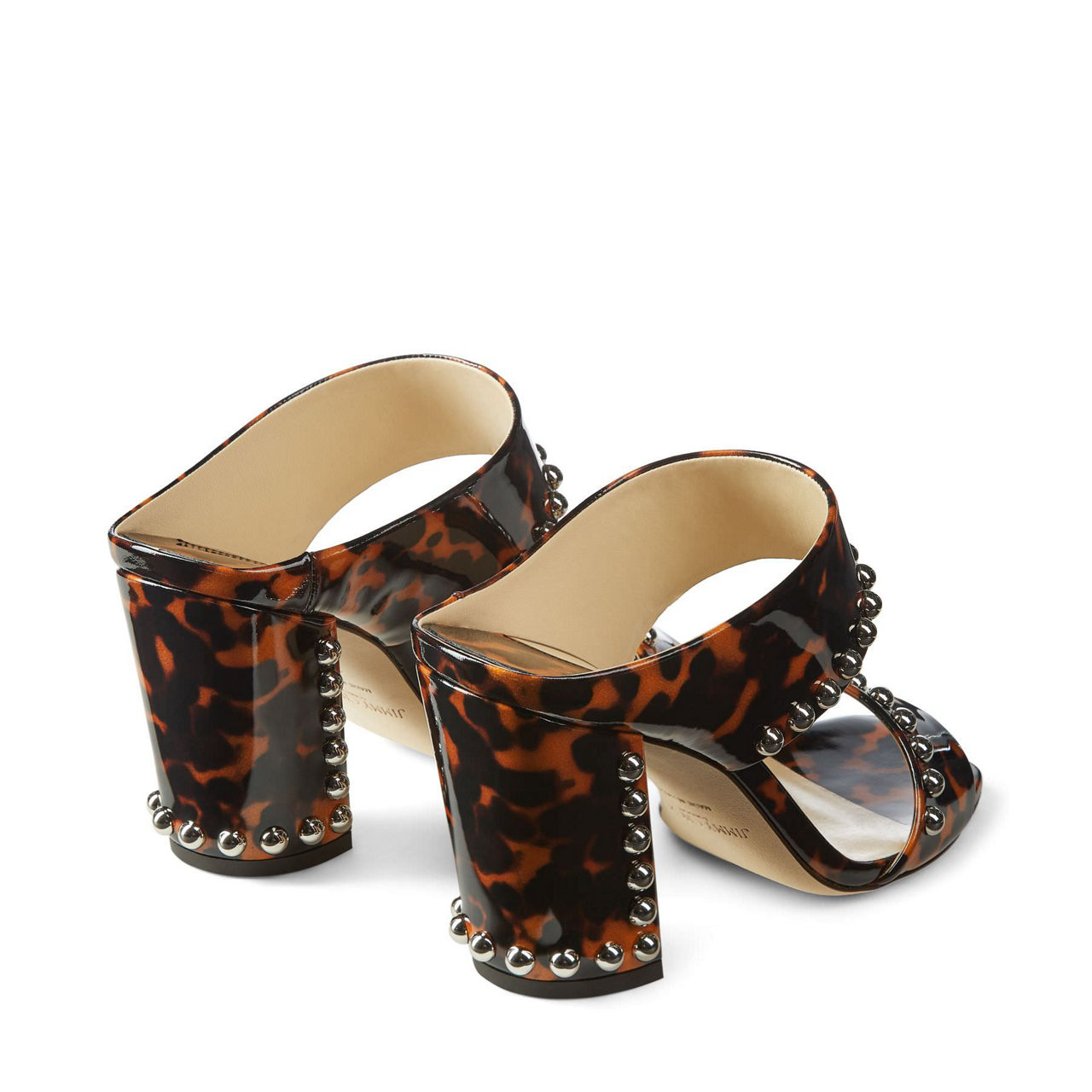 JIMMY CHOO Matty 85 Tortoiseshell Mules