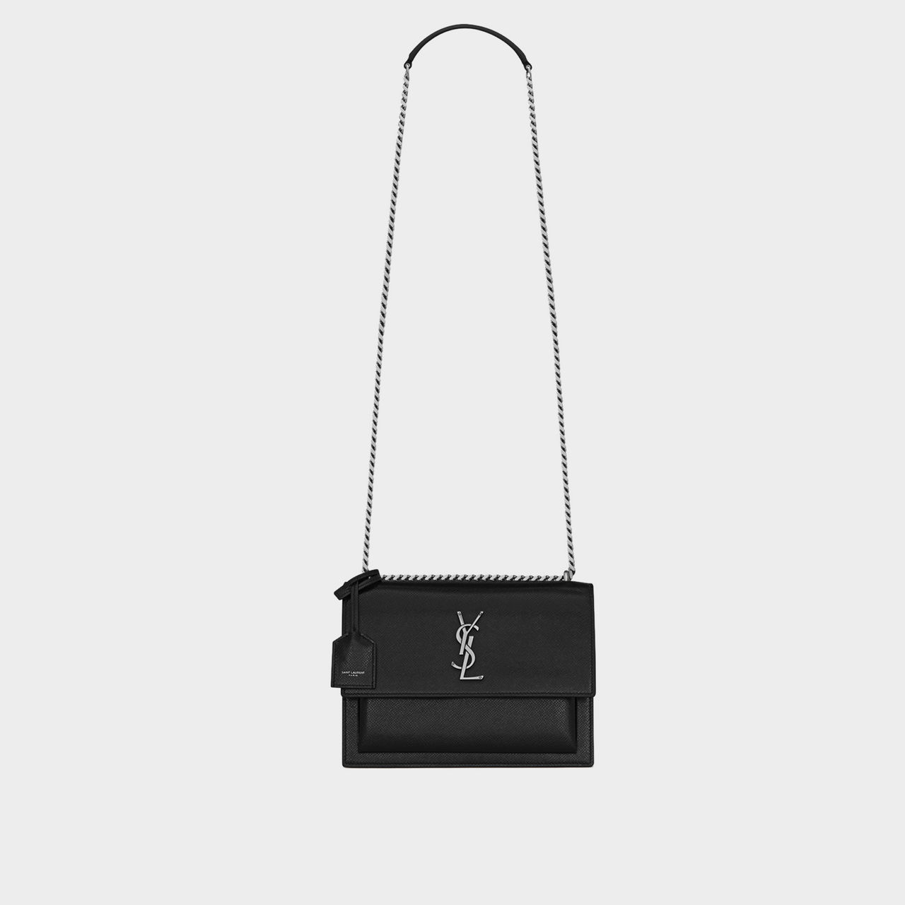 SAINT LAURENT Envelope Medium Mix Matelasse Grain De Poudre Embossed Leather Bag