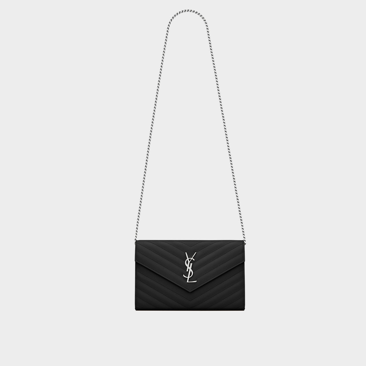 Monogram ysl wallet on a clearance chain