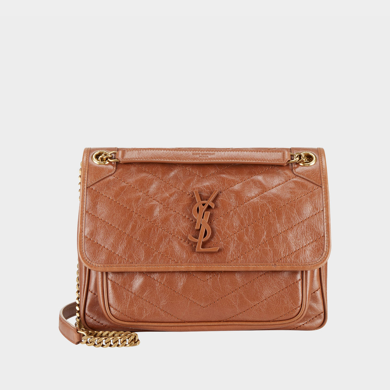 Niki chain wallet shop in crinkled vintage leather