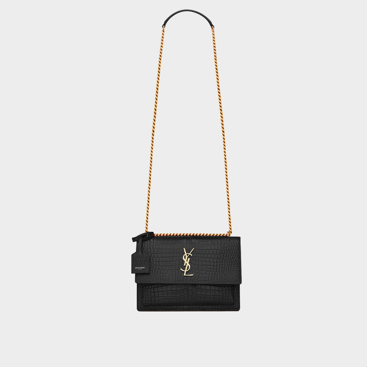 Ysl sunset grey croc sale