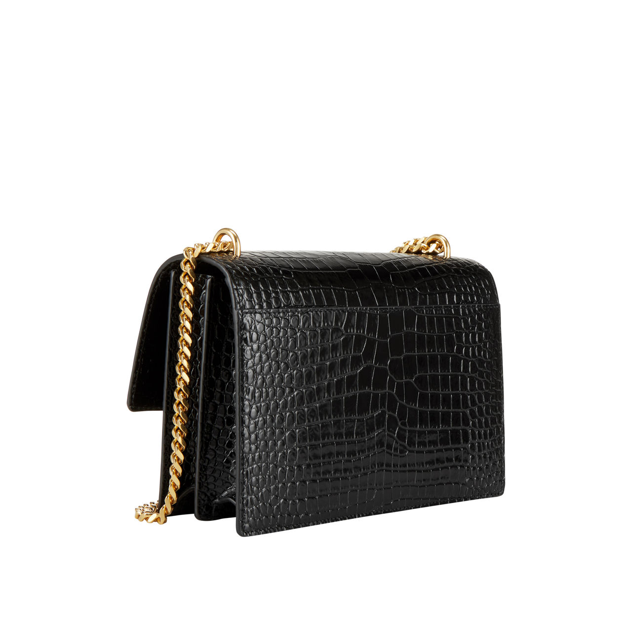 Ysl croc chain online bag