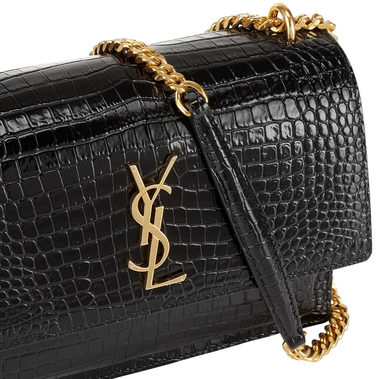 Ysl bags online crocodile