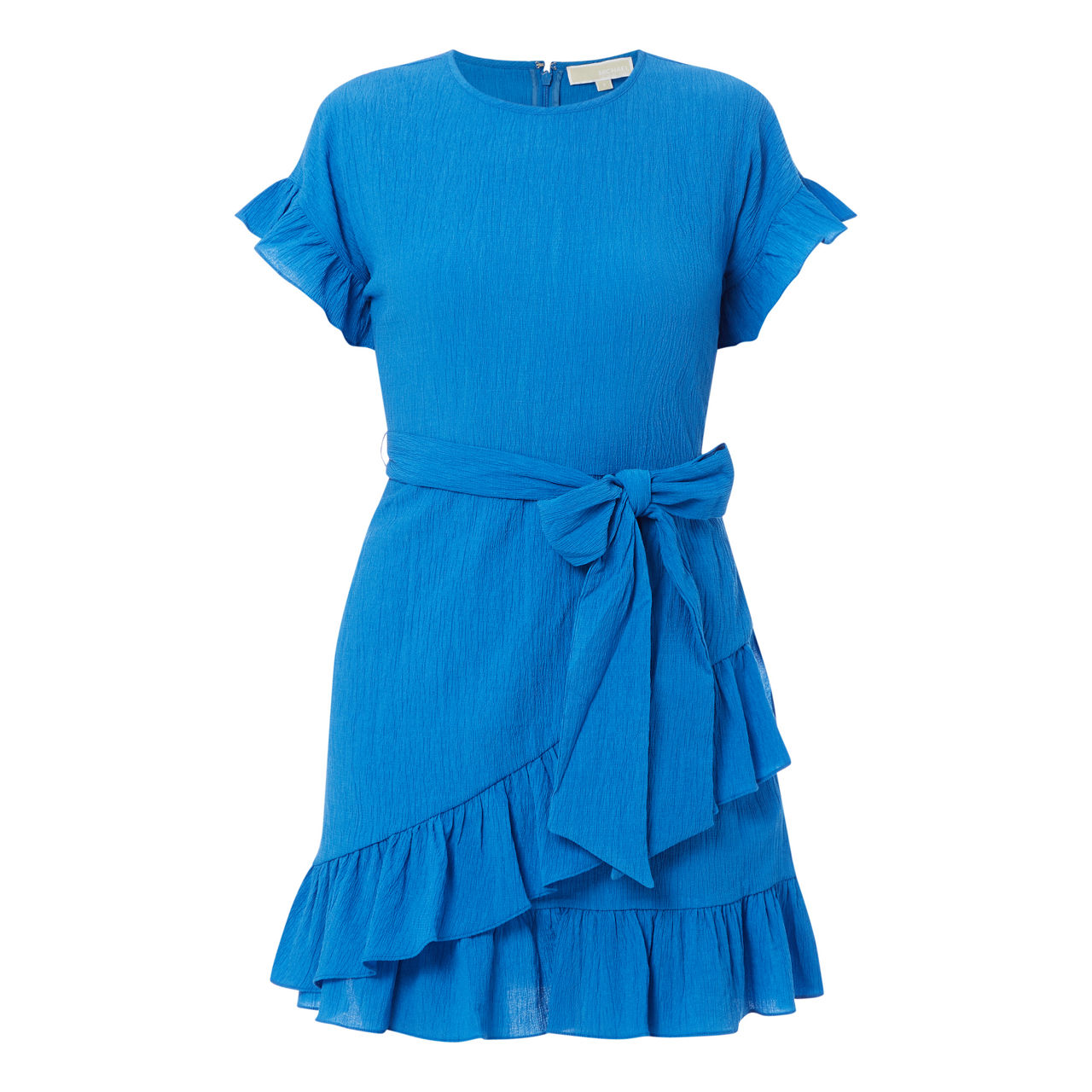 Ruffle Wrap Midi Dress