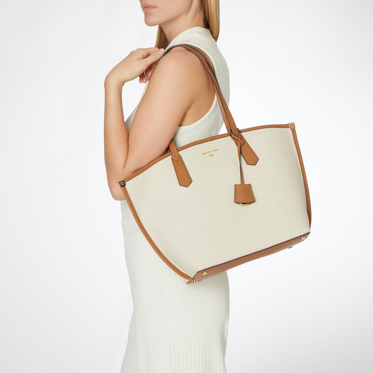 Michael kors outlet canvas tote bag