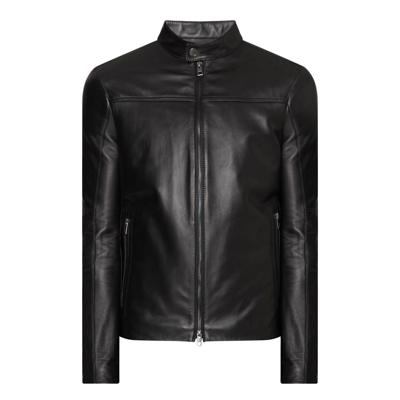 Mk mens leather clearance jacket