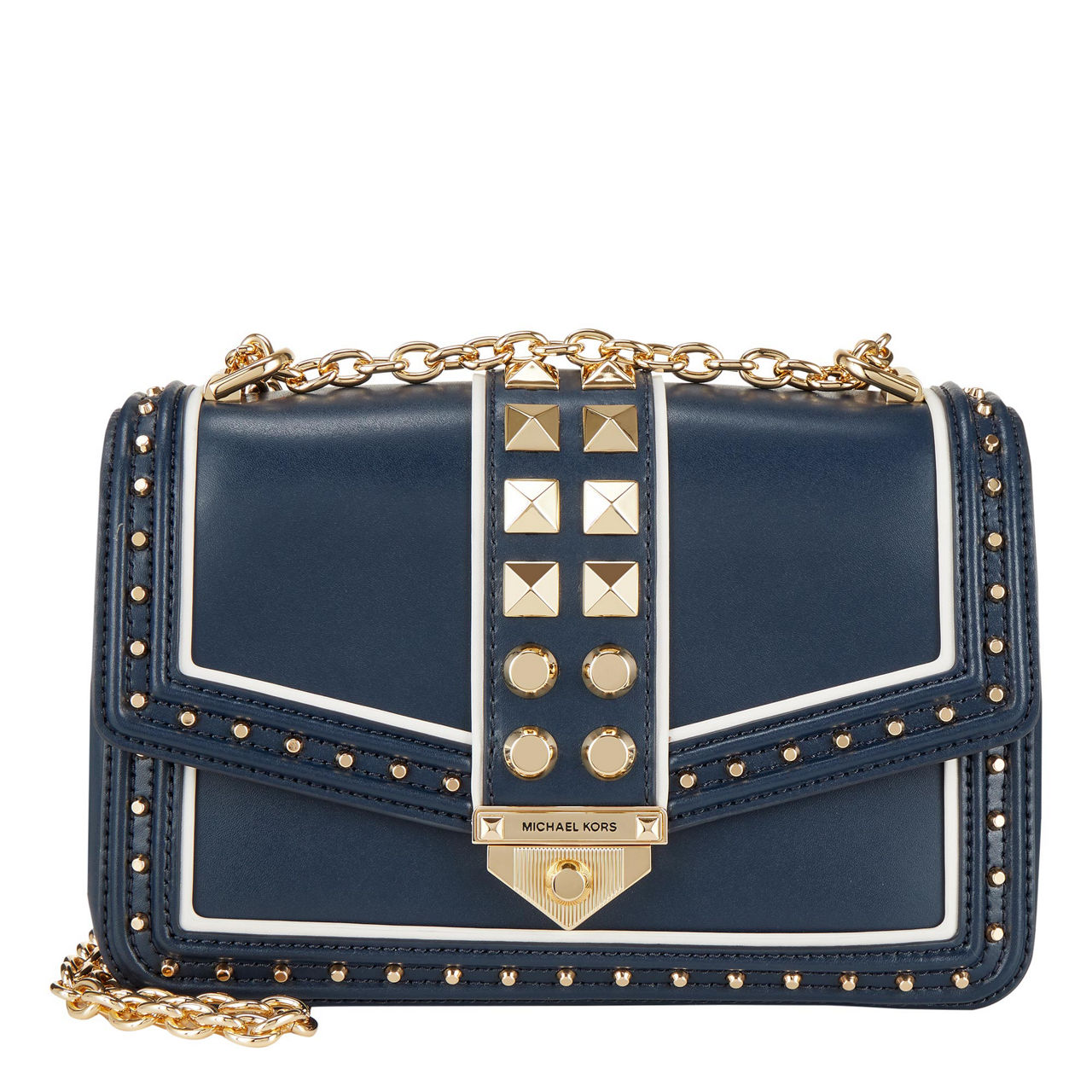 Michael kors studded outlet bag