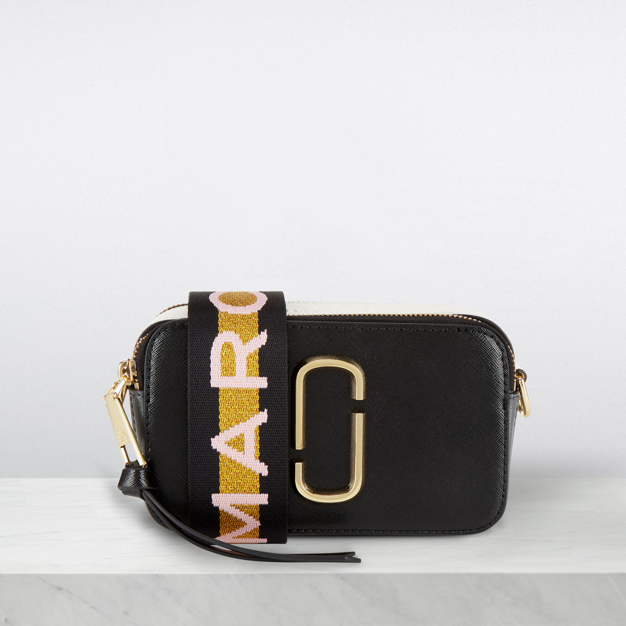 Marc jacobs black small snapshot camera bag sale