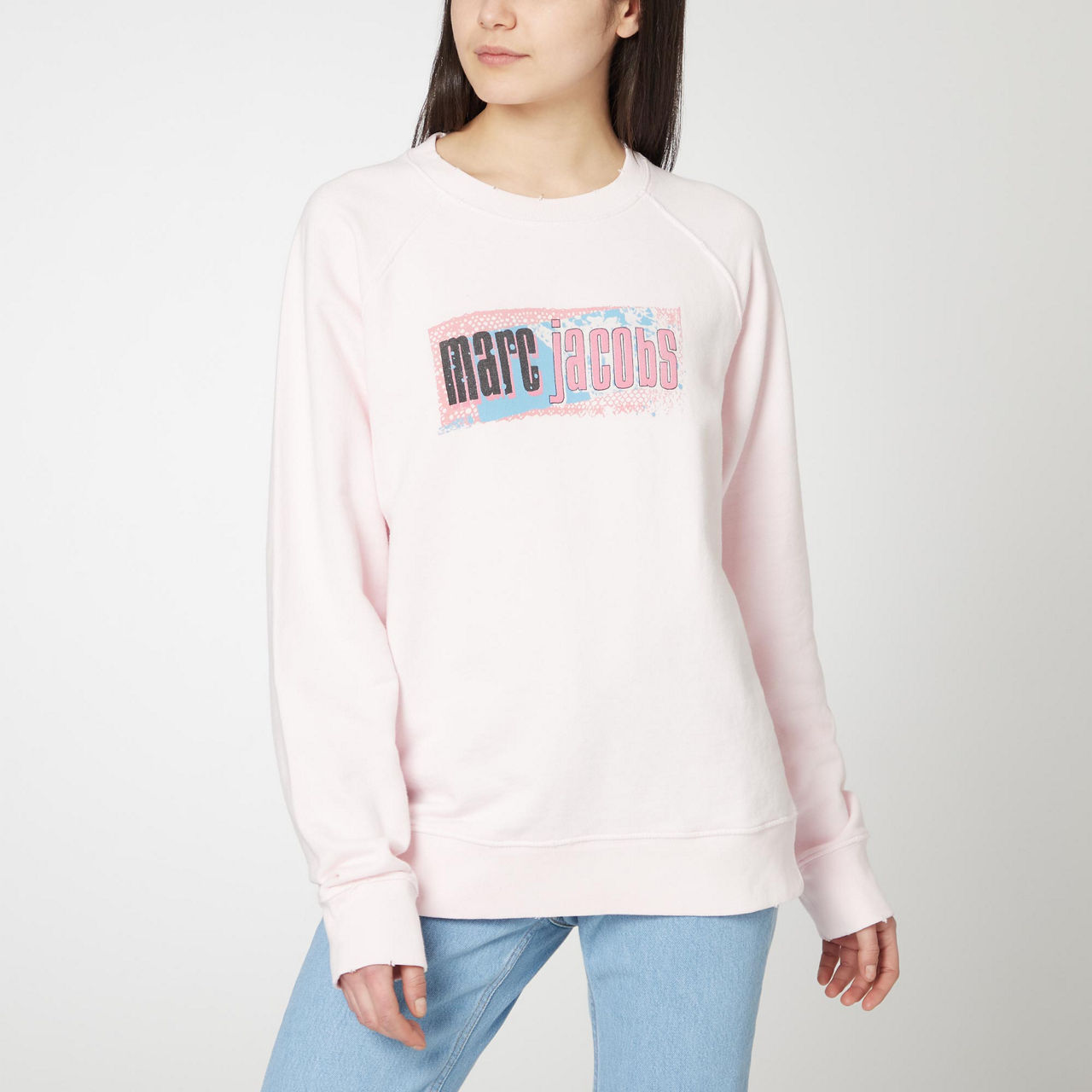 Marc Jacobs Ladies Pretty In Pink Sweatshirt, Size Small
