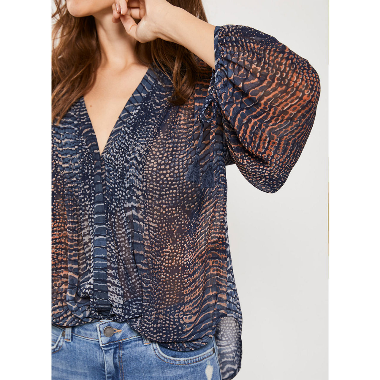 Mint velvet marlee snake print blouse clearance
