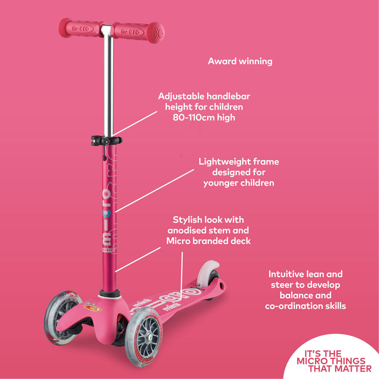 Patinete Infantil Mini 3 en 1 Deluxe Plus Micro Mobility - The Oh Store