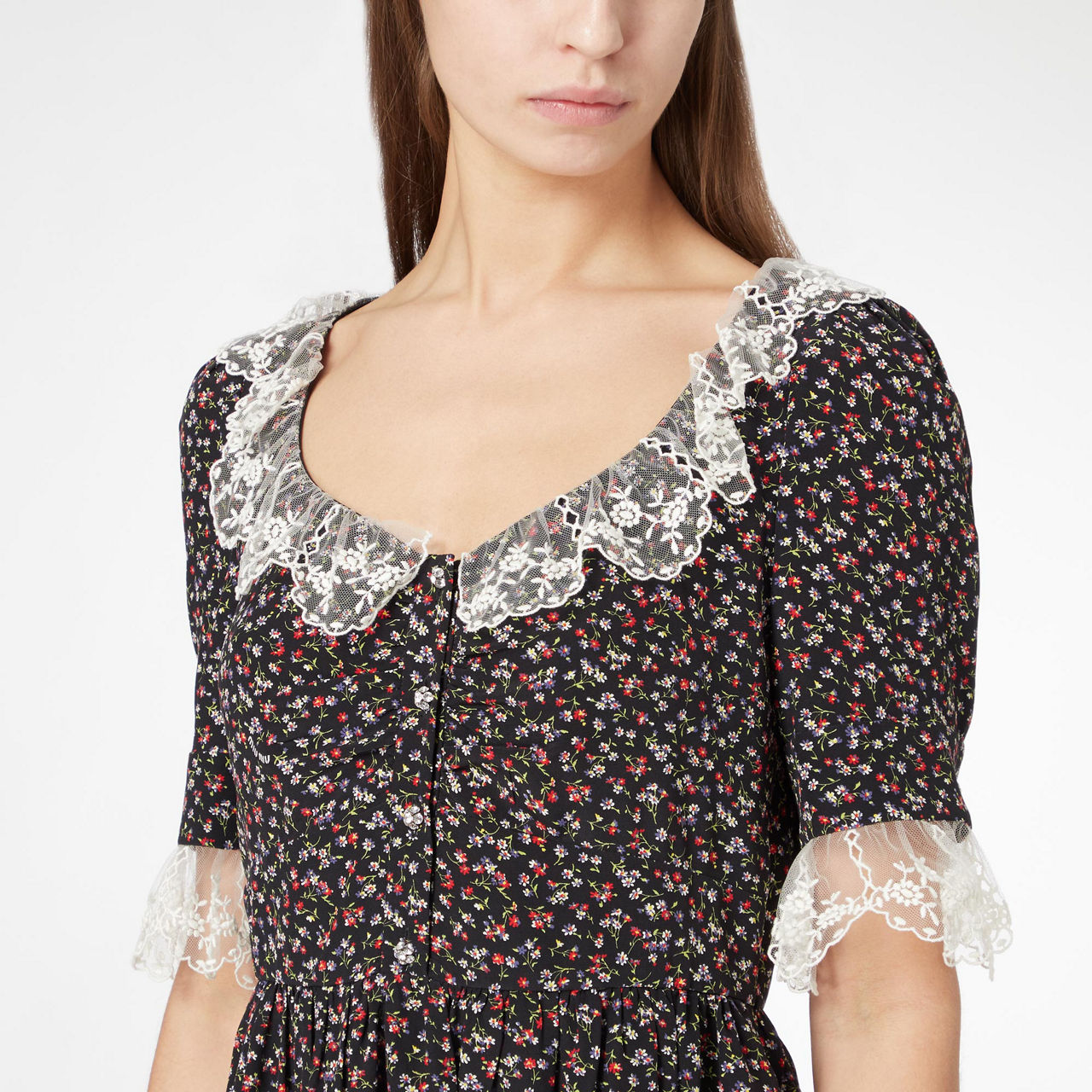 Miu miu floral outlet dress